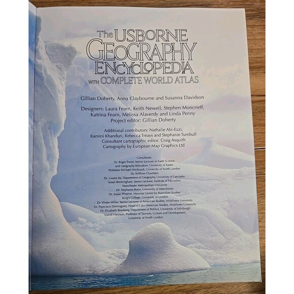 Usborne Geography Encyclopedia With Complete World Atlas Homeschool Educational - Picture 8 of 8